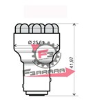 LAMPADA 12V A 12 LED BAY15D DUAL BLU