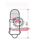 COPPIA LAMPADE LED 12V BA9S BIANCA