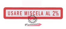 ETICHETTA MISCELA 2% ROSSA (PICCOLA)