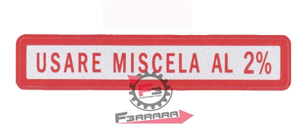 ETICHETTA MISCELA 2% ROSSA (PICCOLA)