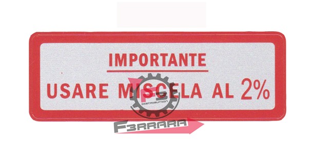 ETICHETTA MISCELA 2% ROSSA (GRANDE)