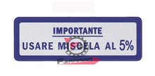 ETICHETTA MISCELA 5% BLU (GRANDE)