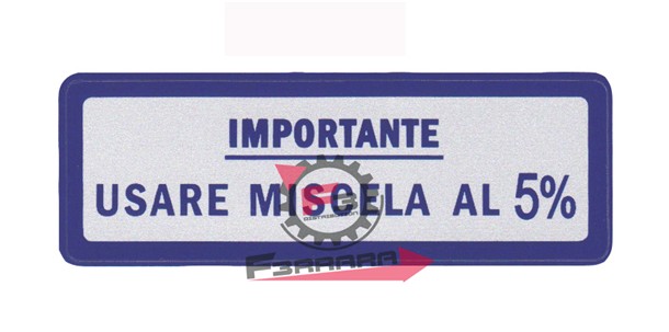 ETICHETTA MISCELA 5% BLU (GRANDE)