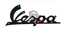 TARGHETTA -VESPA- ANTERIORE NERA