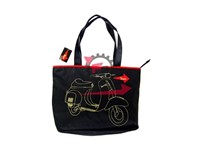 BORSA SHOPPER NYLON NERO VESPA