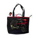 BORSA SHOPPER NYLON NERO VESPA