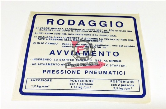ADESIVO BLU-NORMA DI RODAGGIO MIX2%