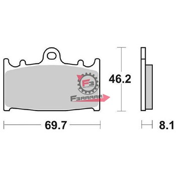 PASTIGLIE FD0143 KAWASAKI ZXR SBS