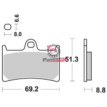 PASTIGLIE FD0190 YAMAHA YZF SBS