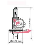 LAMPADA 12V 55W H1 PREMIUM PHILIPS