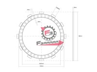 DISCO FRIZIONE GUARNITO GIAPPONE OEM