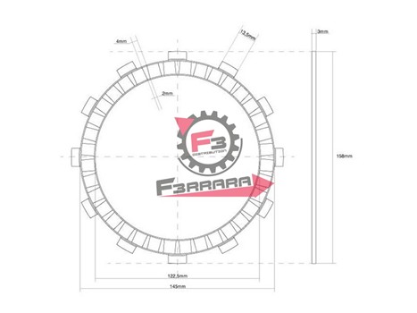 DISCO FRIZIONE GUARNITO GIAPPONE OEM