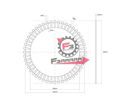 DISCO FRIZIONE GUARNITO GIAPPONE OEM