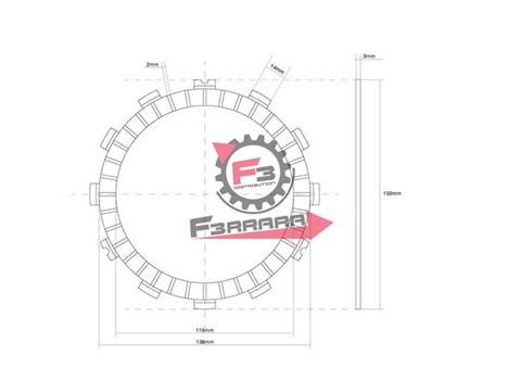 DISCO FRIZIONE GUARNITO GIAPPONE OEM