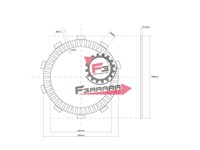 DISCO FRIZIONE GUARNITO GIAPPONE OEM