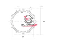 DISCO FRIZIONE GUARNITO GIAPPONE OEM