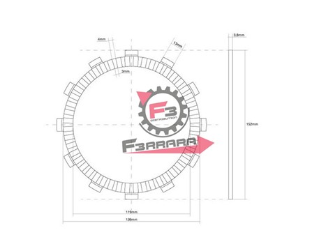 DISCO FRIZIONE GUARNITO GIAPPONE OEM