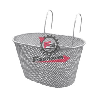 CESTINO BIMBO CON GANCI BIANCO FERRO