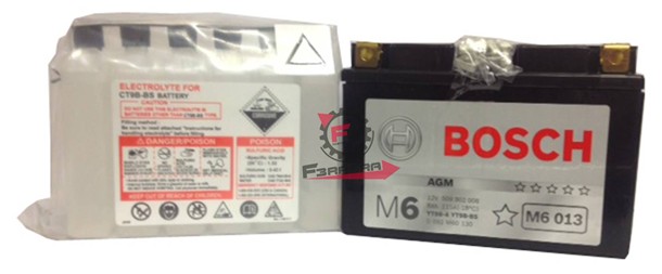 BATTERIA YT9B-BS BOSCH CON ACIDO
