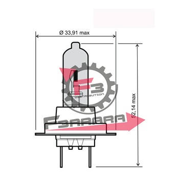 LAMPADA GE H7 12V 55W PX206D