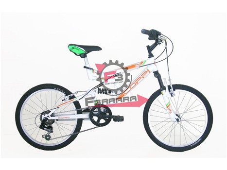 BICI BIAMMORTIZZATA 24 18VEL BIANCO