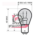 LAMPADA 12V 5/21 BAY15D STOP BILUCE