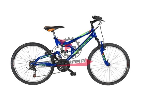 BICI BIAMMORTIZZATA 24 18VEL BLU COP