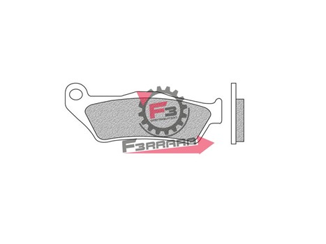PASTIGLIE FRENO MOTO FD0186 (SR)