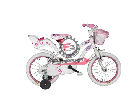 BICI KARINA 12 BIMBA BIANCO/ROSA