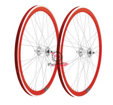 RUOTE FIXED 700X28 ROSSE (CP)