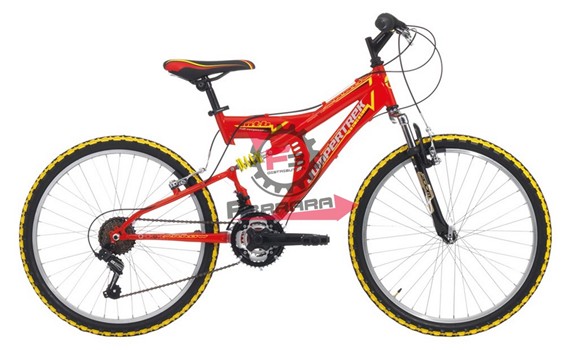 BICI ARROW 24 FULL 18V ROSSO