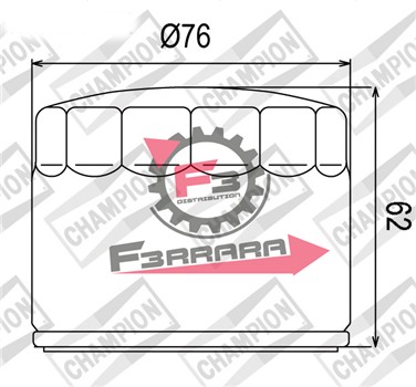FILTRO OLIO HF160 BMW COF060 CHAMPIO