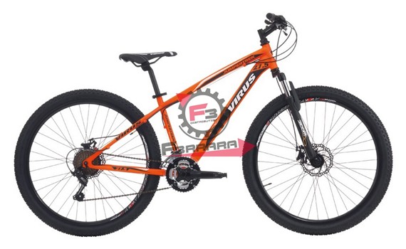 BICI VIRUS 27,5 MTB 21V H39 ARANCIO