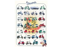 POSTER VESPA GRIGIO