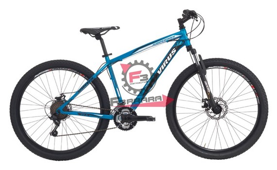 BICI VIRUS 27,5 MTB 21V H45 AZZURRO