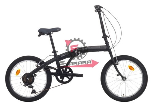 BICI C-FOLD 20 6V NERO OPACO/GRIGIO