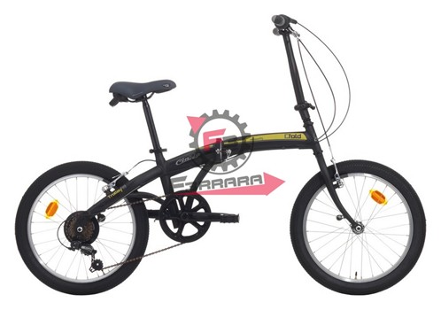 BICI C-FOLD 20 6V NERO OPACO/VERDE