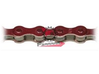CATENA BICI 1 VEL 1/2 1/8 ROSSA