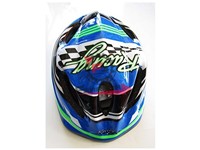 CASCO RAGAZZO RACING BLU M 48-54