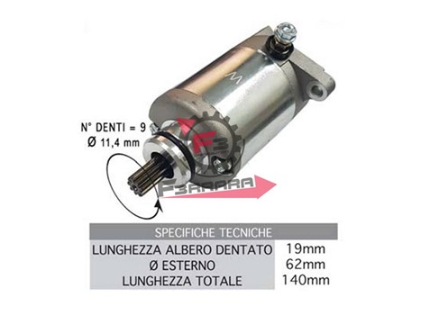 MOTORINO AVVIAMENTO VESPA S 125/200