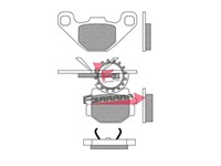 PASTIGLIE FRENO MOTO FD0244 (SR)