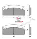 PASTIGLIE FRENO GRECAV 4PZ (SR)
