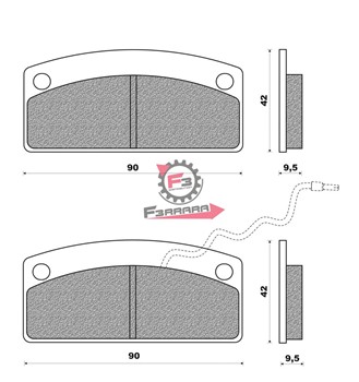 PASTIGLIE FRENO GRECAV 4PZ (SR)
