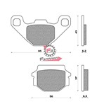 PASTIGLIE FRENO MOTO FD0071 (SR)