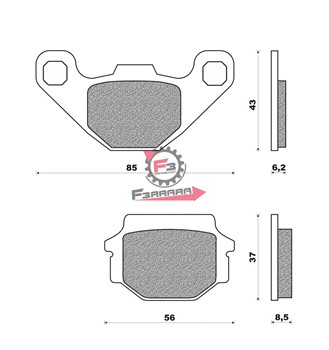 PASTIGLIE FRENO MOTO FD0071 (SR)