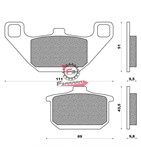 PASTIGLIE FRENO MOTO FD0072 (SR)