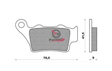 PASTIGLIE FRENO MOTO FD0206 (SR)