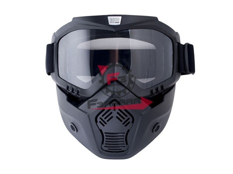 OCCHIALI MASK CON TELAIO NERO