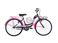 BICI DONNA 24 TAYLOR 6V NERO/FUXIA