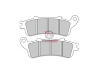 PASTIGLIE FRENO MOTO FD0255 (SR)